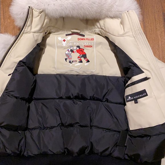 Authentic Moose Knuckles Debbie Bomber Jacket with Big Fox Fur, New w/ Tag! - Picture 6 of 13